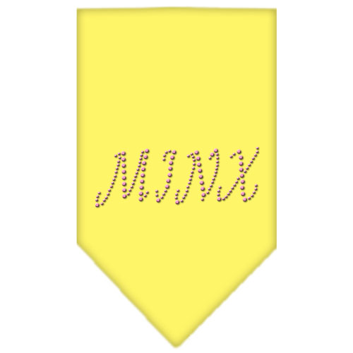 Minx Rhinestone Bandana Yellow Large